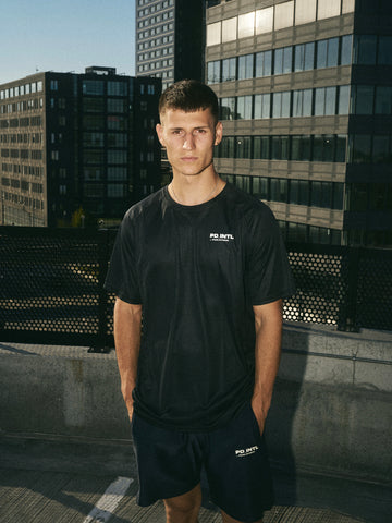 QUICK DRY PADEL T-SHIRT (BLACKOUT)